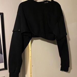 Current Mood cropped removable sleeve XL